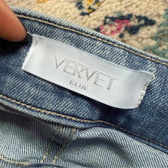 Vervet Lucid High Rise Self Belt Wide Leg Jeans Size 28 - Picture 4 of 7